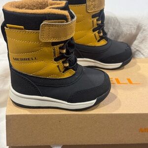 Merrell Baby Storm Jr Snow Boots - Black and Tan